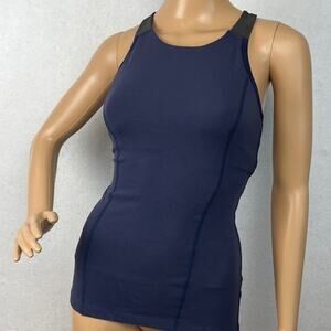 Beyond Yoga Women’s Racerback Workout Tank Top Navy | Metallic Gray Size S